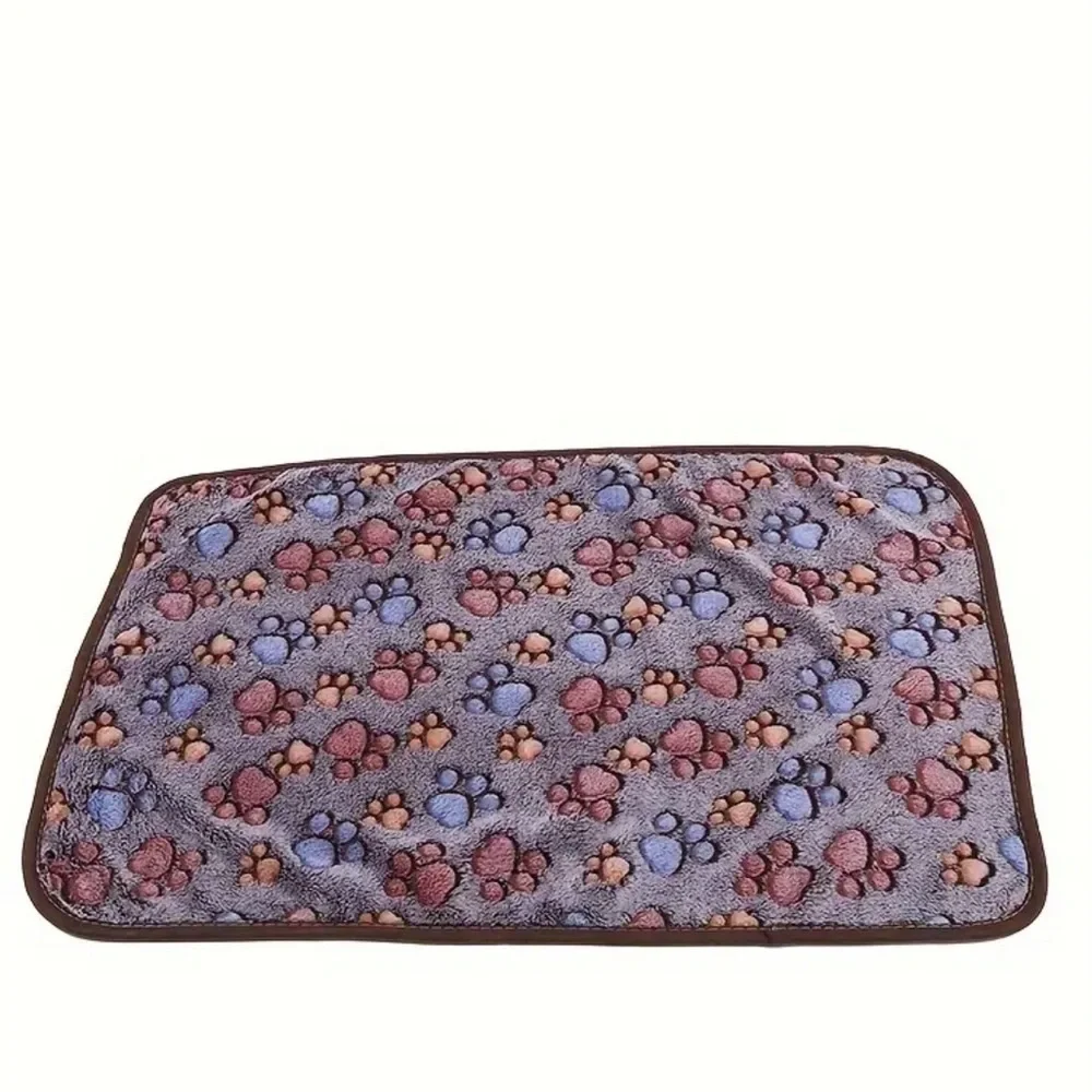 Pet blanket with paw prints, NWT